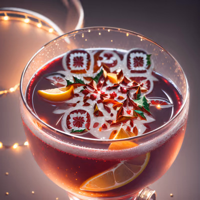 Festive Holiday Punch Bowl 3D QR Code for Posters — image 1