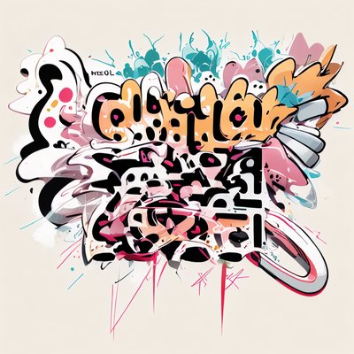 Graffiti Lettering Street Art QR Code for Apparel