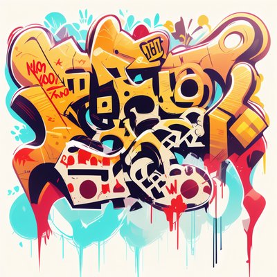 Graffiti Wildstyle Lettering QR Code for Apparel