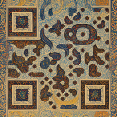 Paisley Wallpaper Pattern QR Code Art — image 1