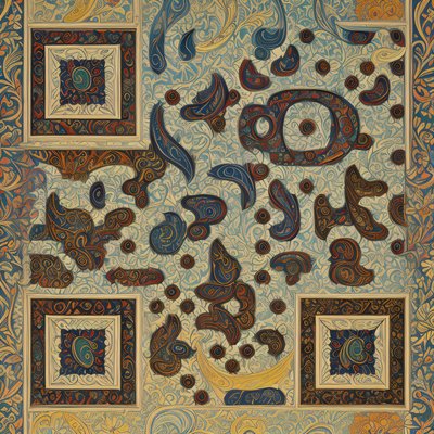 Paisley Wallpaper Pattern QR Code Art