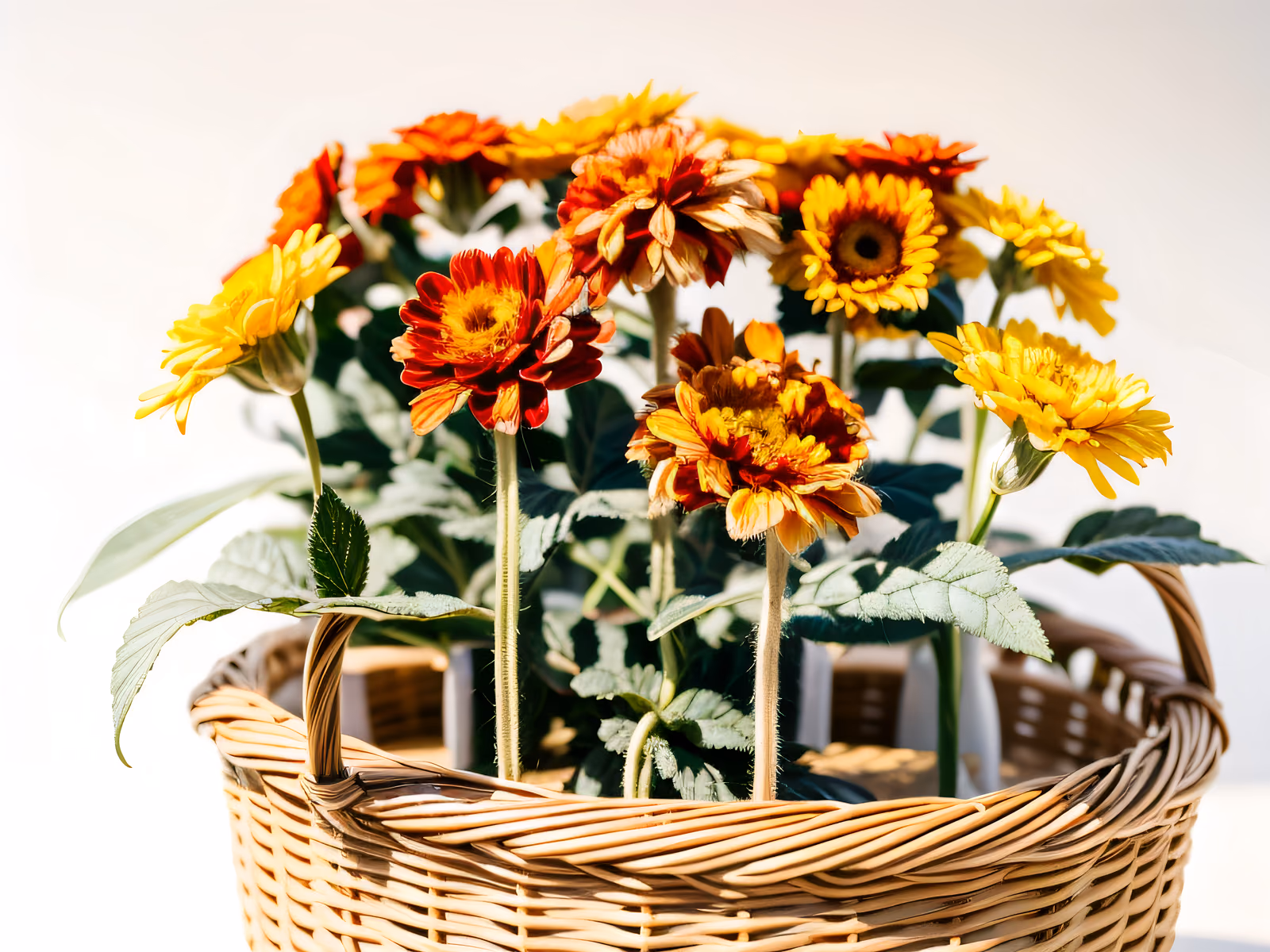 Marigold Basket Photo QR Code Art — image 1