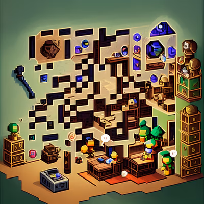 Пиксельная игровая комната: QR-код для постеров — изображение 1