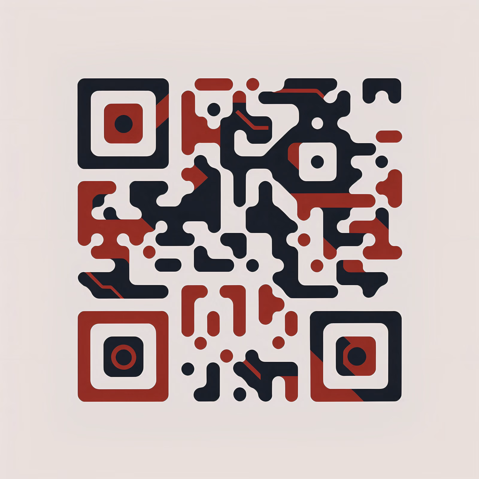 QR-код для наклеек с красно-синим граффити-узором — изображение 1