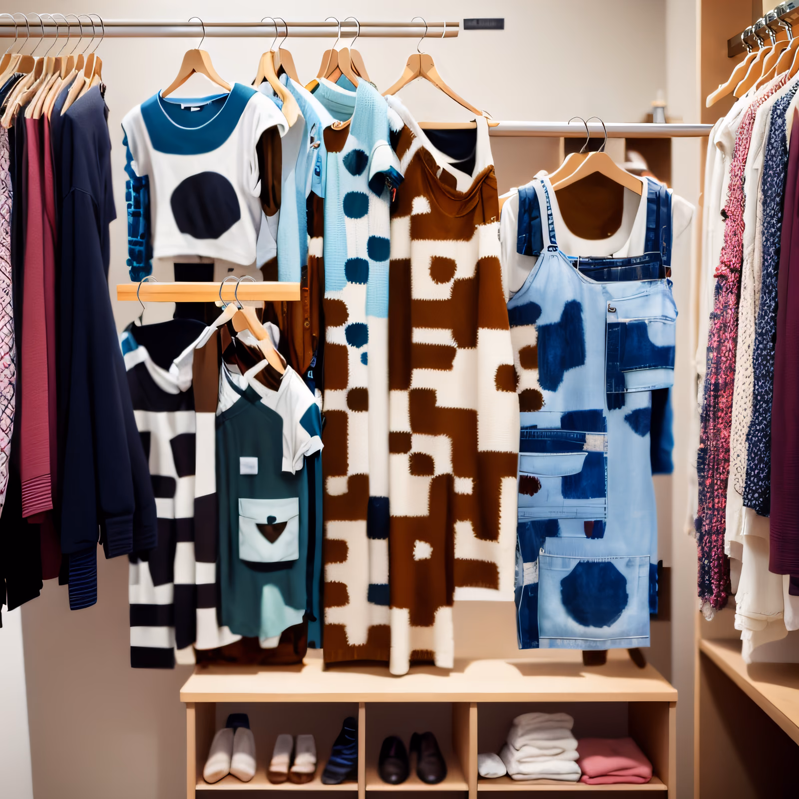 Wardrobe Clothes Rack Photoreal QR Code for Hang Tags — image 1