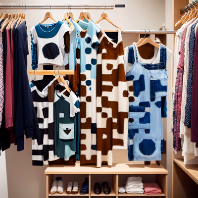 Wardrobe Clothes Rack Photoreal QR Code for Hang Tags — image 1