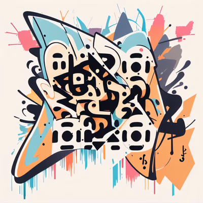 Graffiti Lettering Street Art QR Code for Stickers — image 1