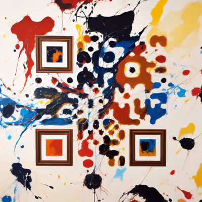 Paint Splatter Expressionist QR Code Art — image 1