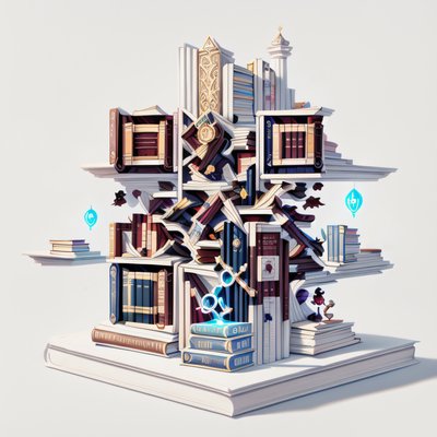 Фантастическая библиотека: 3D QR-код для обложки книги