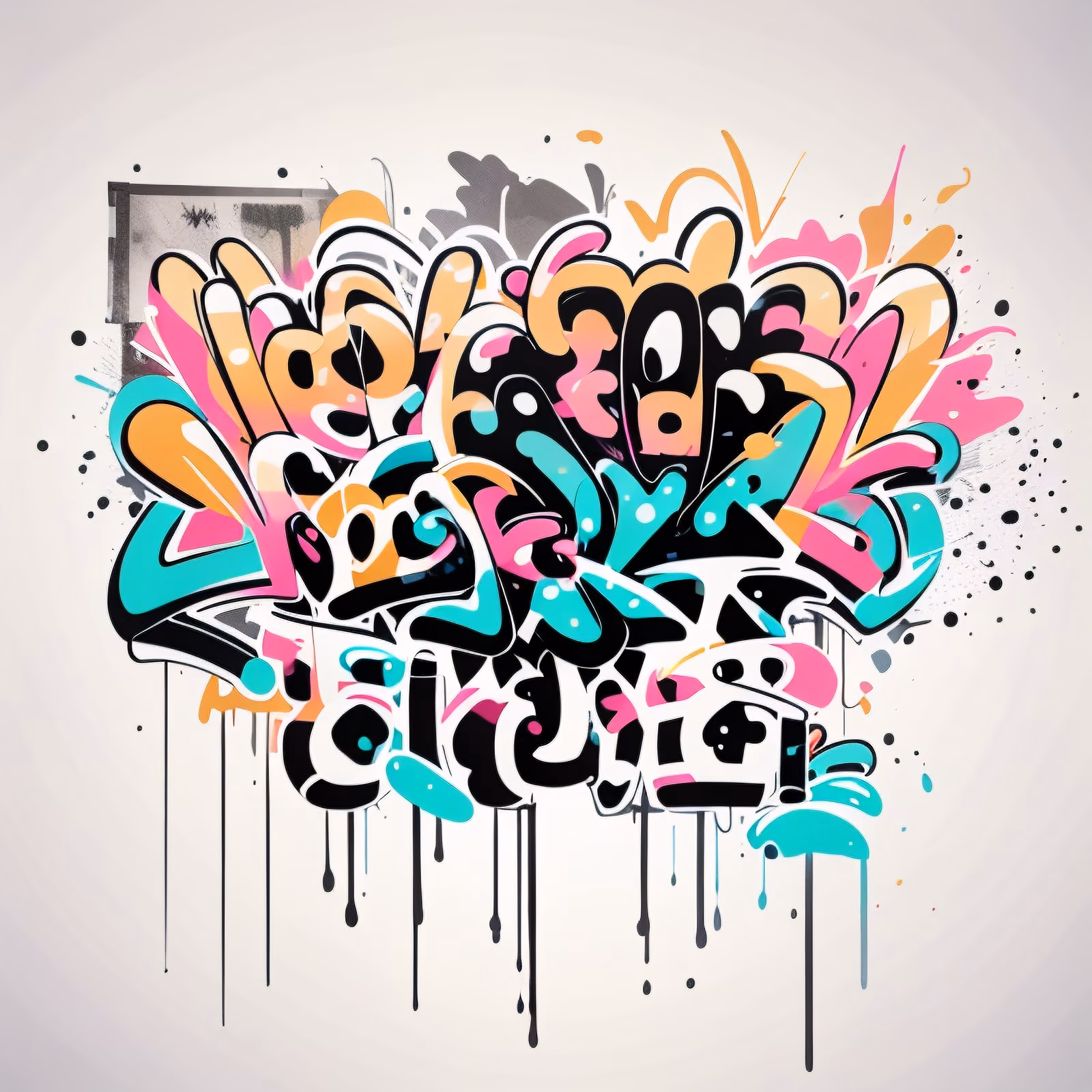 Graffiti Wildstyle Lettering QR Code for Apparel — image 1