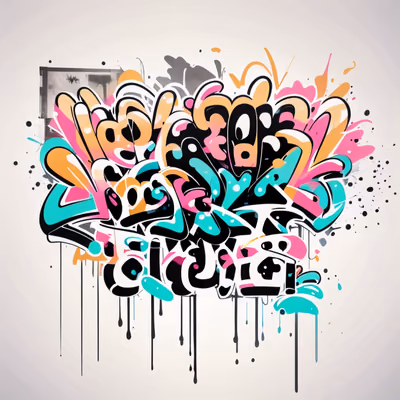 Graffiti Wildstyle Lettering QR Code for Apparel — image 1