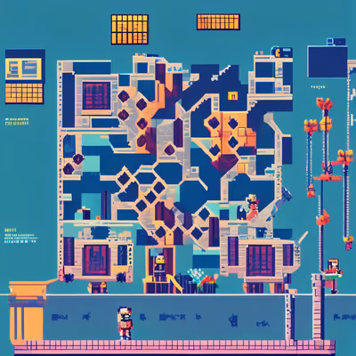 Уровень пиксельной игры: QR-код для постеров — изображение 1