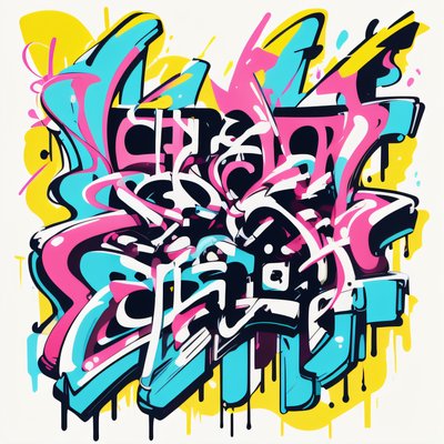 Wildstyle Graffiti Lettering Graffiti & Street Art QR Code for Apparel