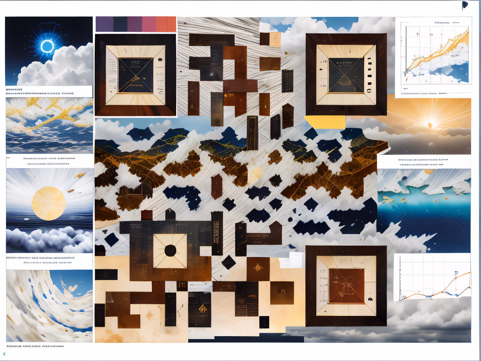Meteorology Cloud Chart Collage QR Code for Posters — image 1