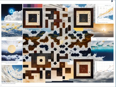 Meteorology Cloud Chart Collage QR Code for Posters
