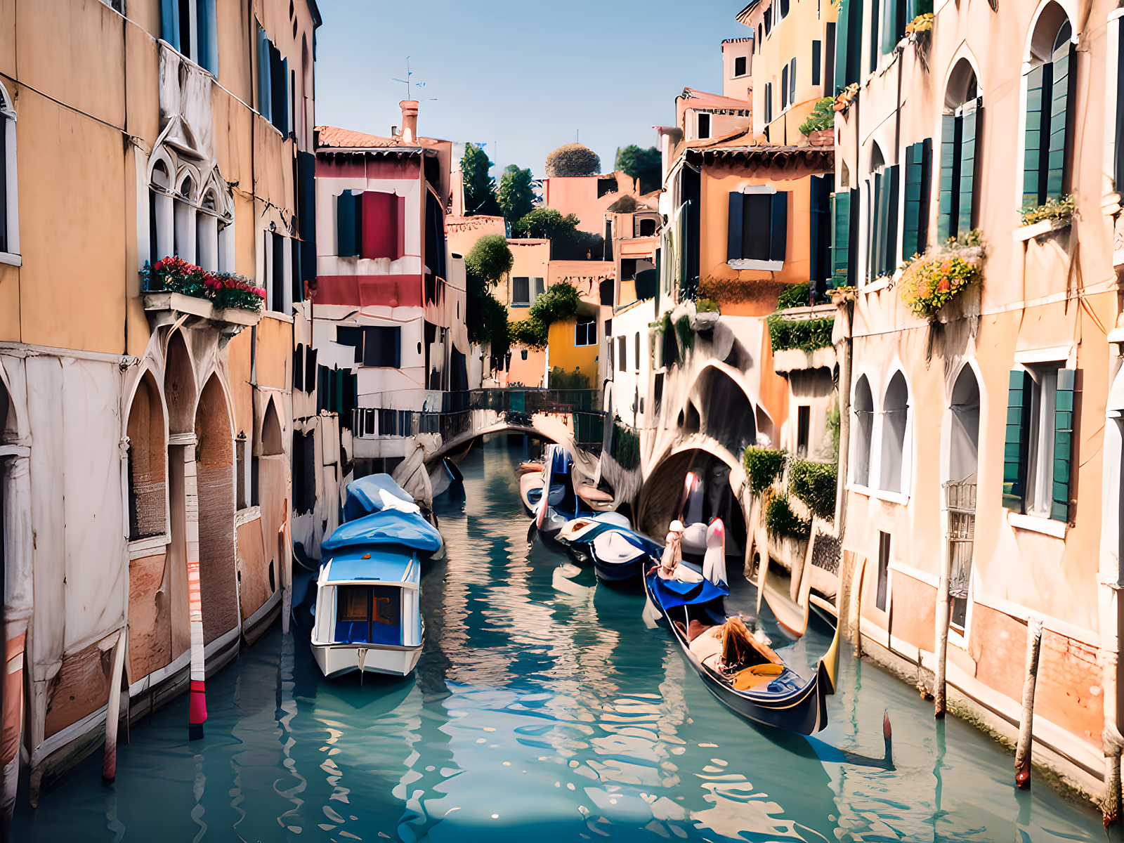 Venice Canal Film Photography QR Code Poster — image 1