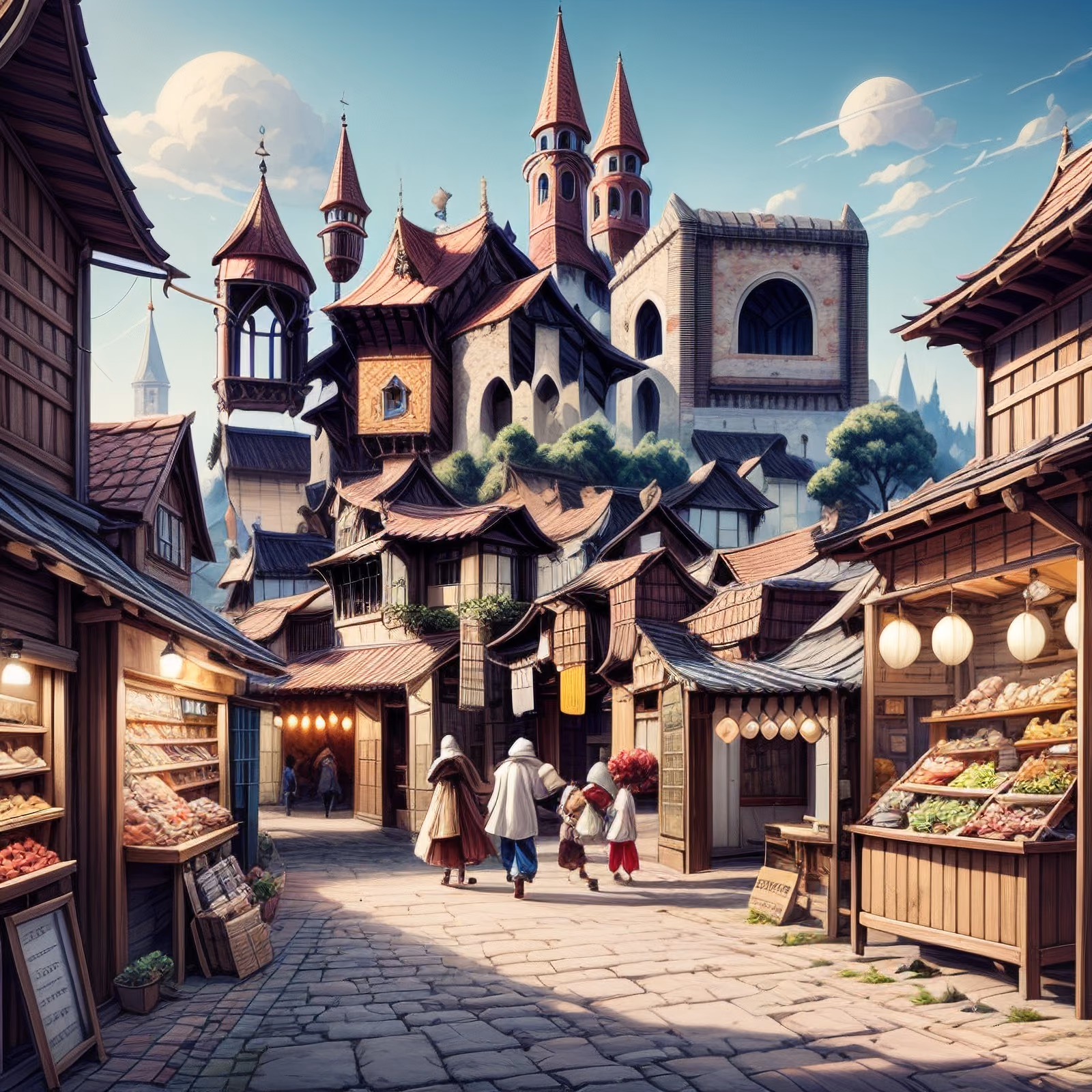 Medieval Market Street Storybook QR Code for Posters — image 1