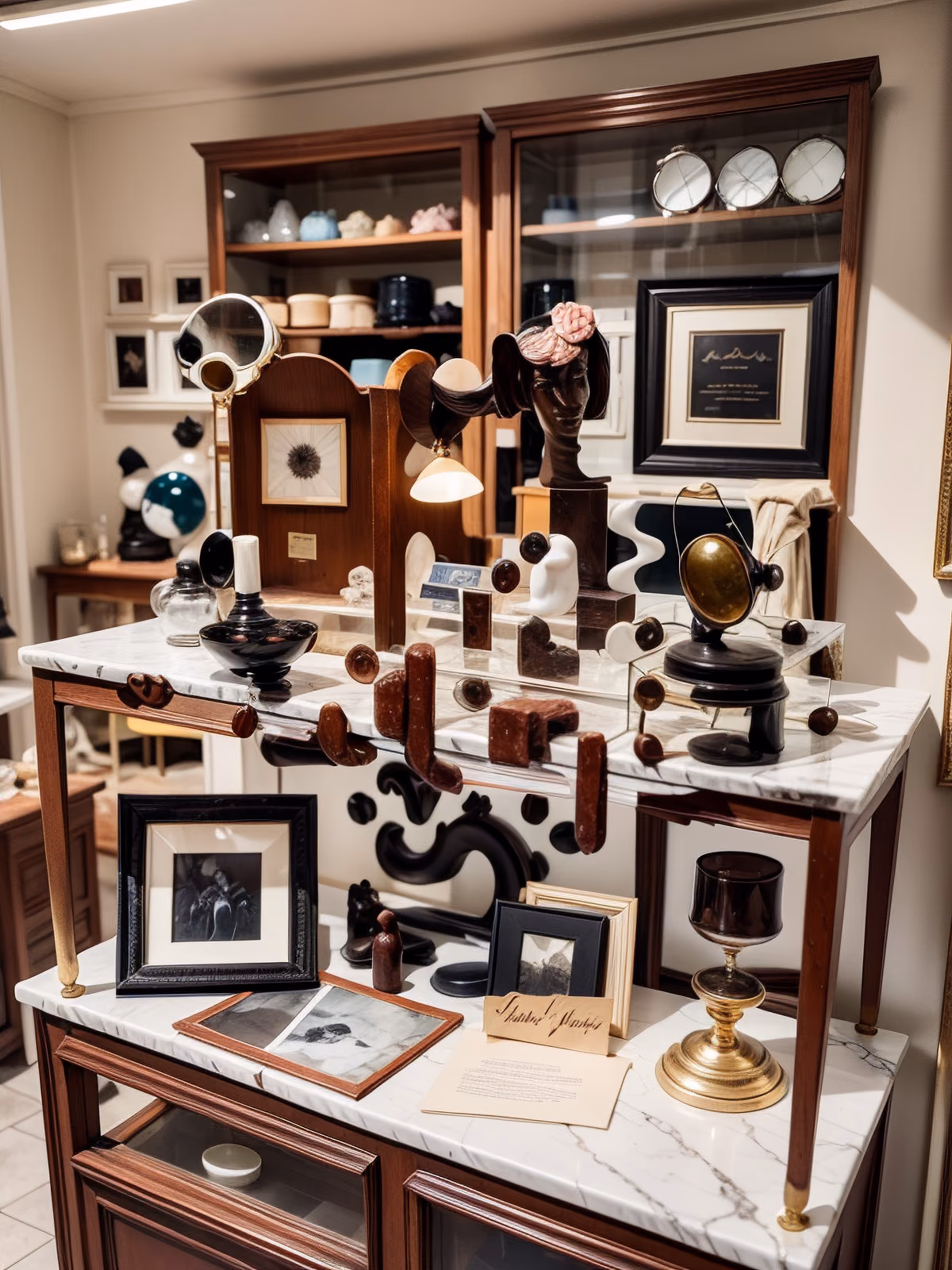 Antique Collector Shop Photorealistic QR Code for Storefront Displays — image 1