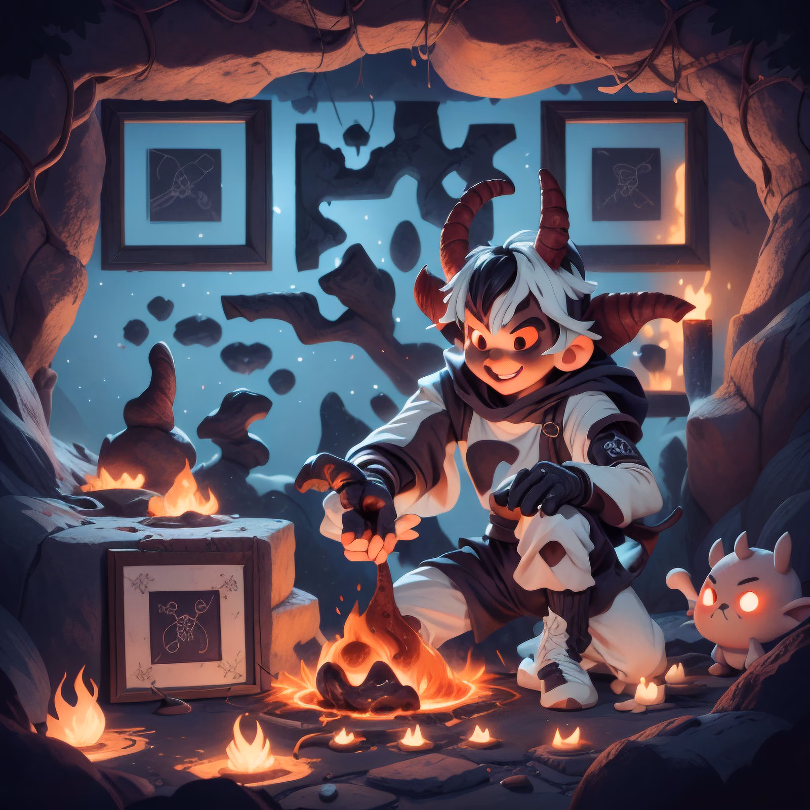 Little Devil Cavern 3D QR Code for Posters — image 1