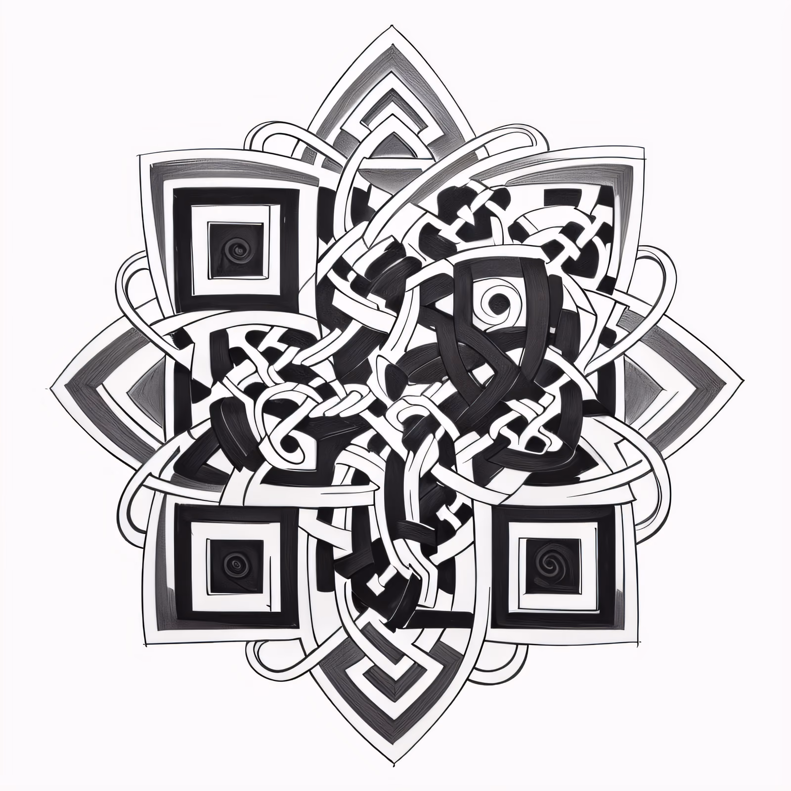 Celtic Knot Tattoo Ink QR Code for Temporary Tattoos — image 1