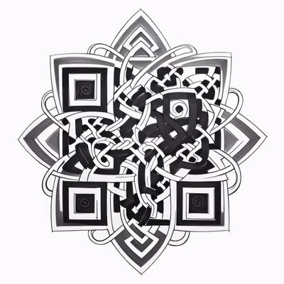 Celtic Knot Tattoo Ink QR Code for Temporary Tattoos — image 1