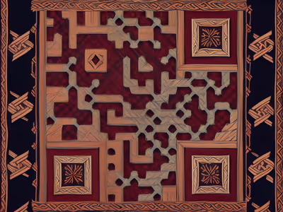 Nordic Viking Interlace Pattern QR Code for Apparel — image 1