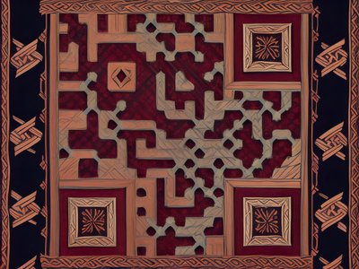 Nordic Viking Interlace Pattern QR Code for Apparel