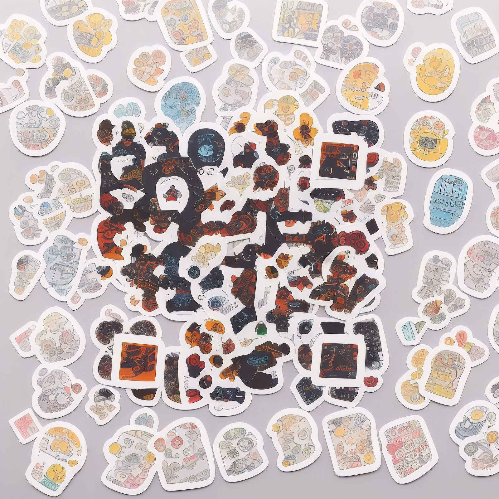 Sticker Bomb Glyph Pile QR Code for Stickers — image 1