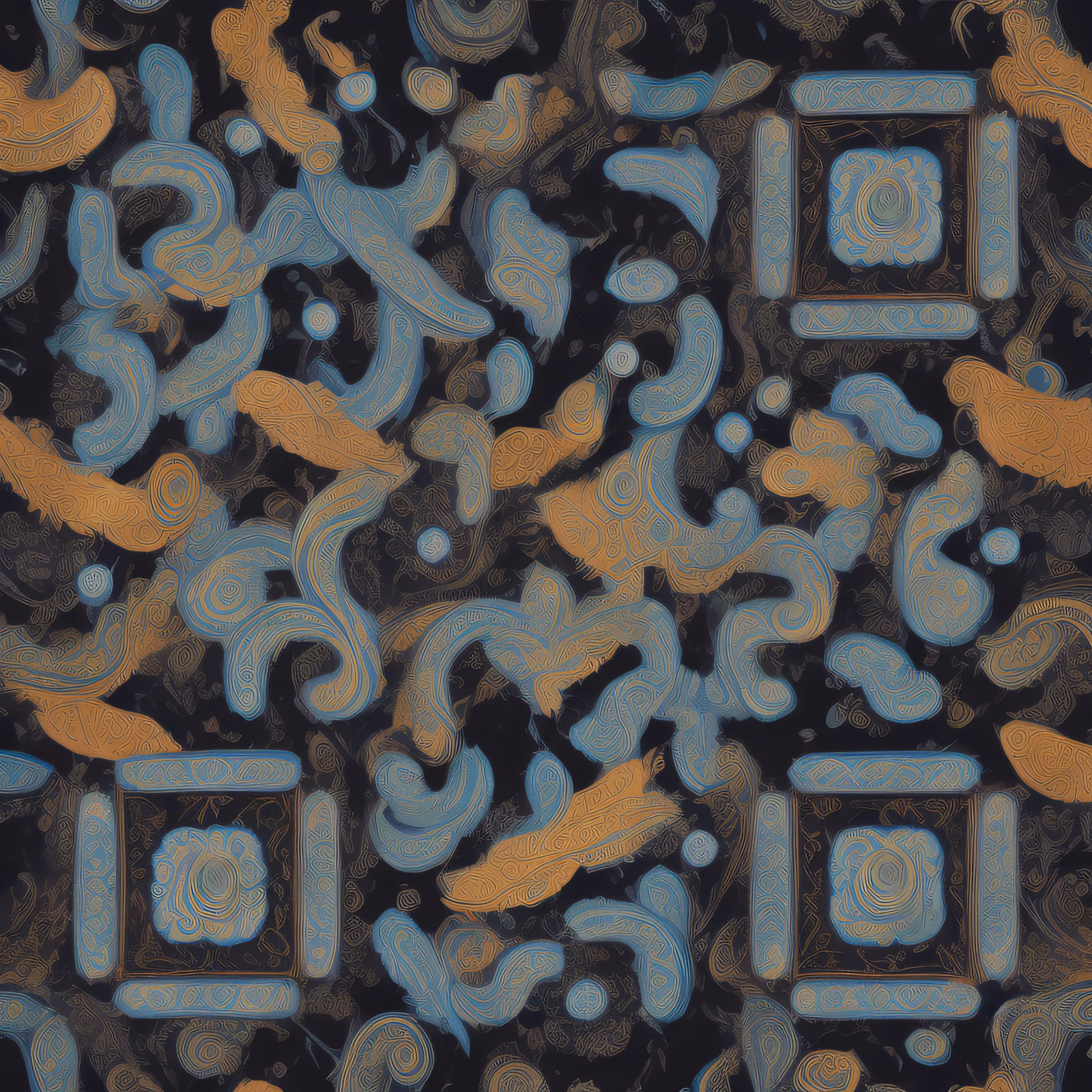 Paisley Graffiti Pattern QR Code for Apparel — image 1