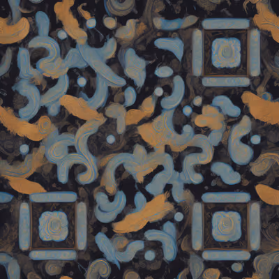 Paisley Graffiti Pattern QR Code for Apparel — image 1