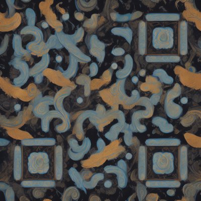 Paisley Graffiti Pattern QR Code for Apparel