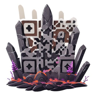 Standing Stones Vector QR Code for Stickers