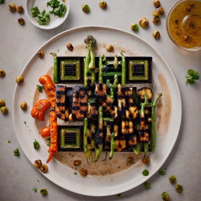 Grilled Vegetables Photorealistic QR Code for Restaurant Menus — image 1