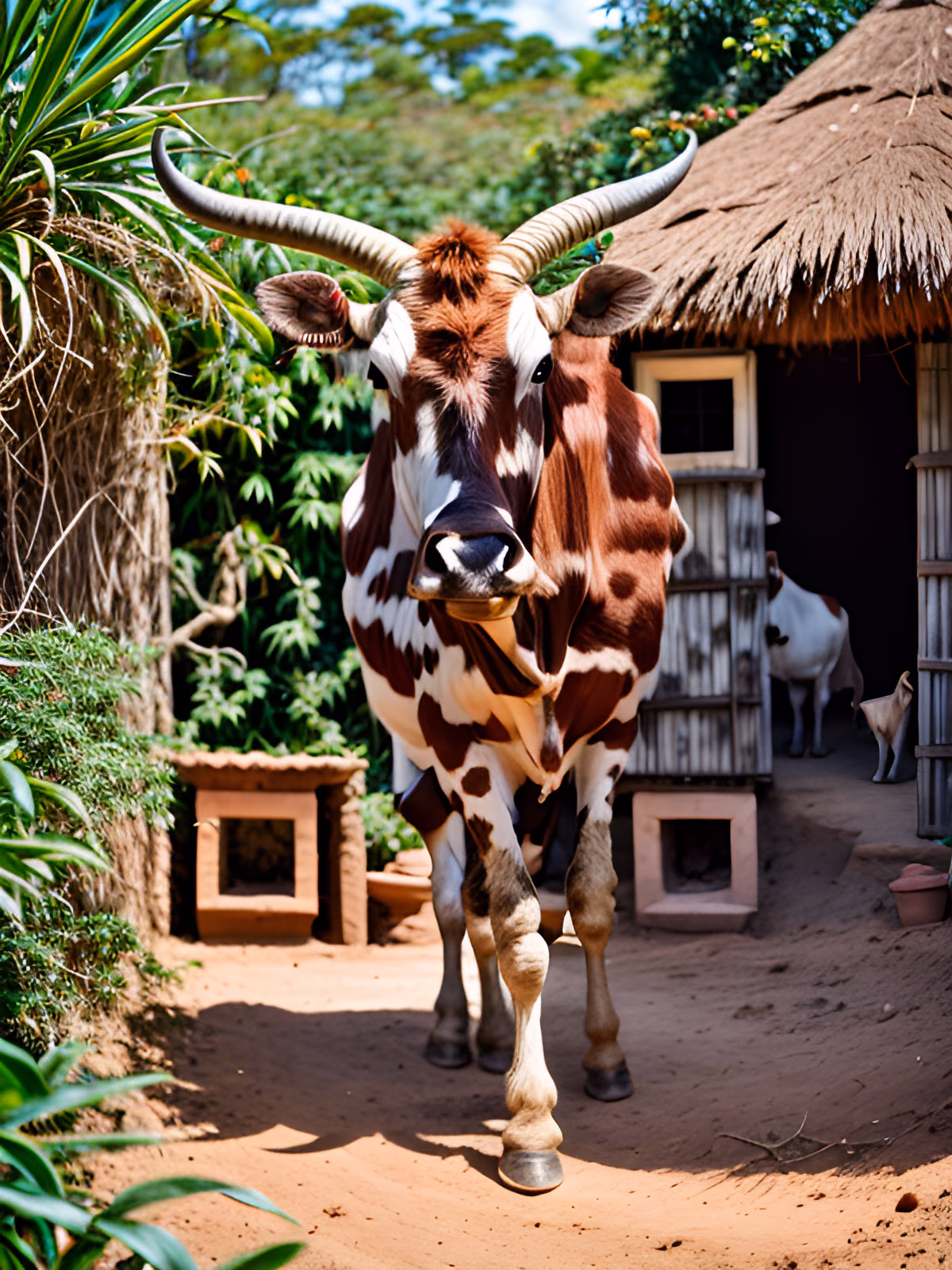 Zebu Cow Village Photography QR Code for Posters — image 1