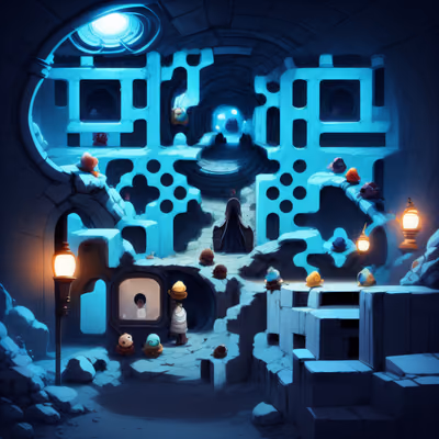 Светящийся фэнтезийный тоннель: игровой QR-код для постеров — изображение 1
