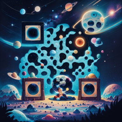 Cosmic Planets Storybook QR Code for Posters
