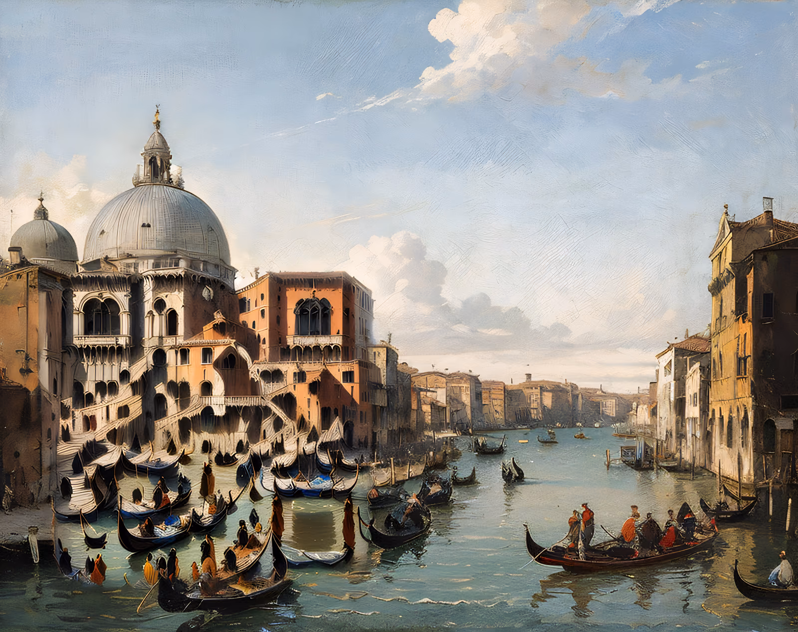 Venice Grand Canal Oil Painting QR Code Art — image 1
