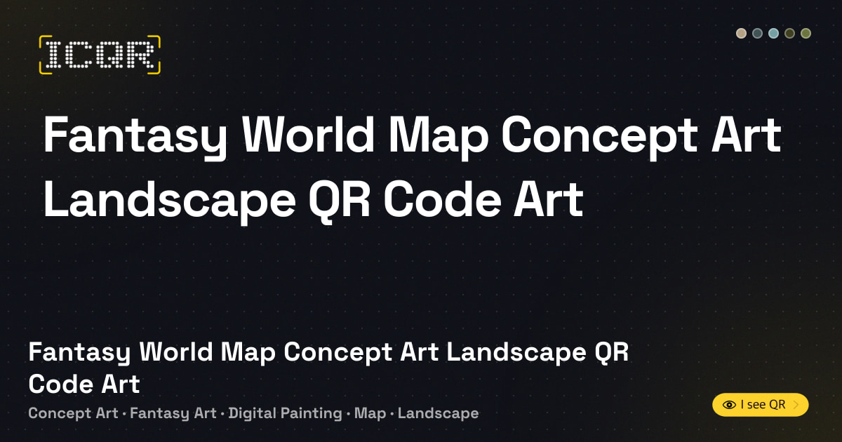 Fantasy World Map Concept Art Landscape