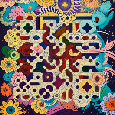 Mandala Flowers and Birds Folk QR Code Art — image 1