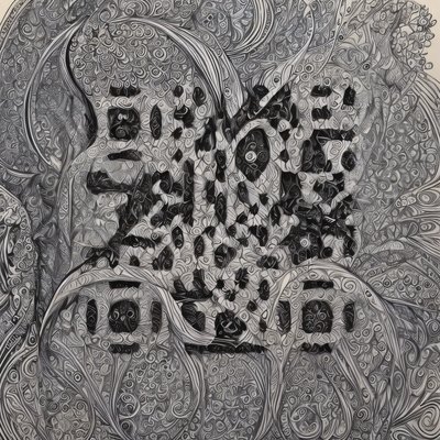 繁复禅绕漩涡图案二维码艺术