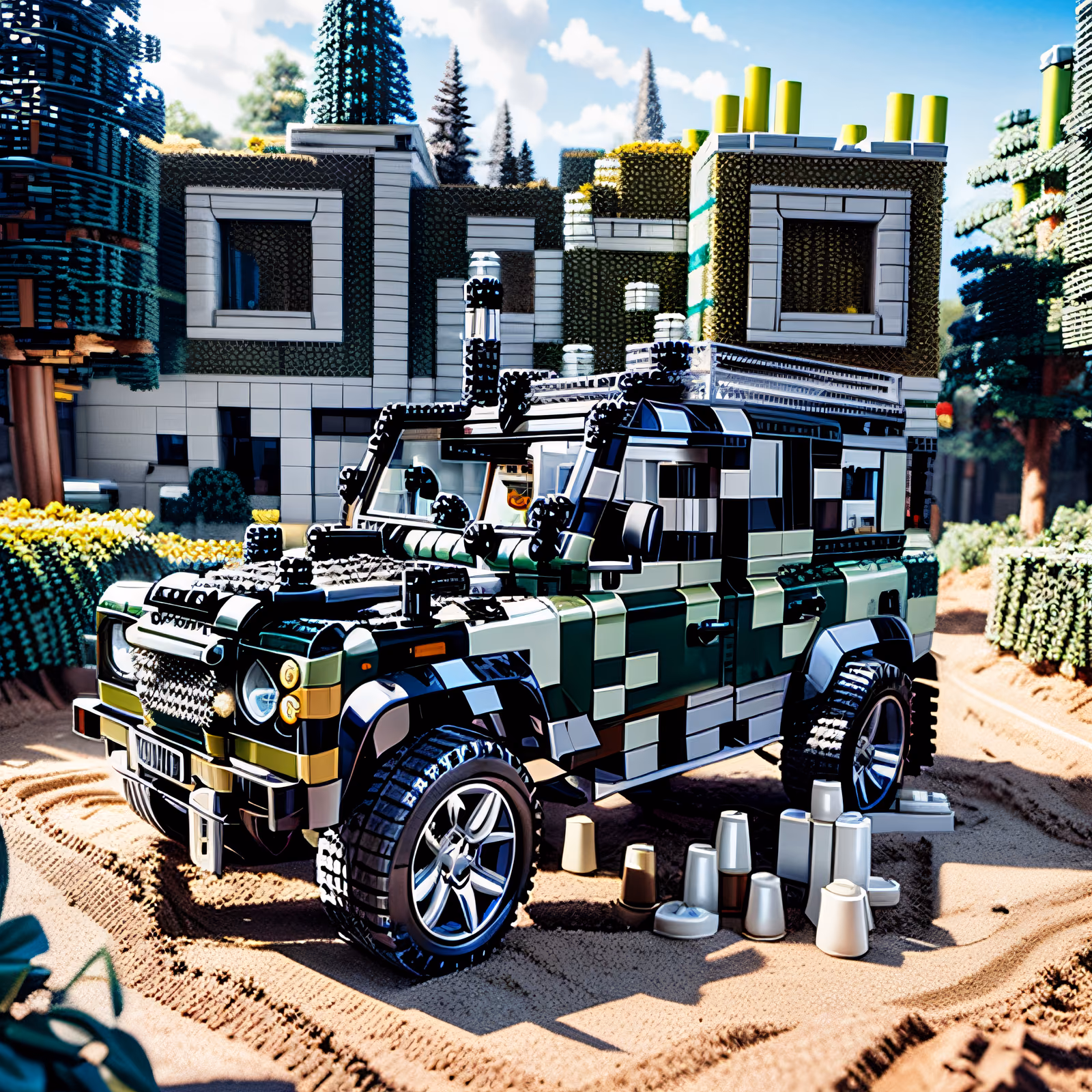 Brick Built Off-Road Truck QR Code for Posters — image 1