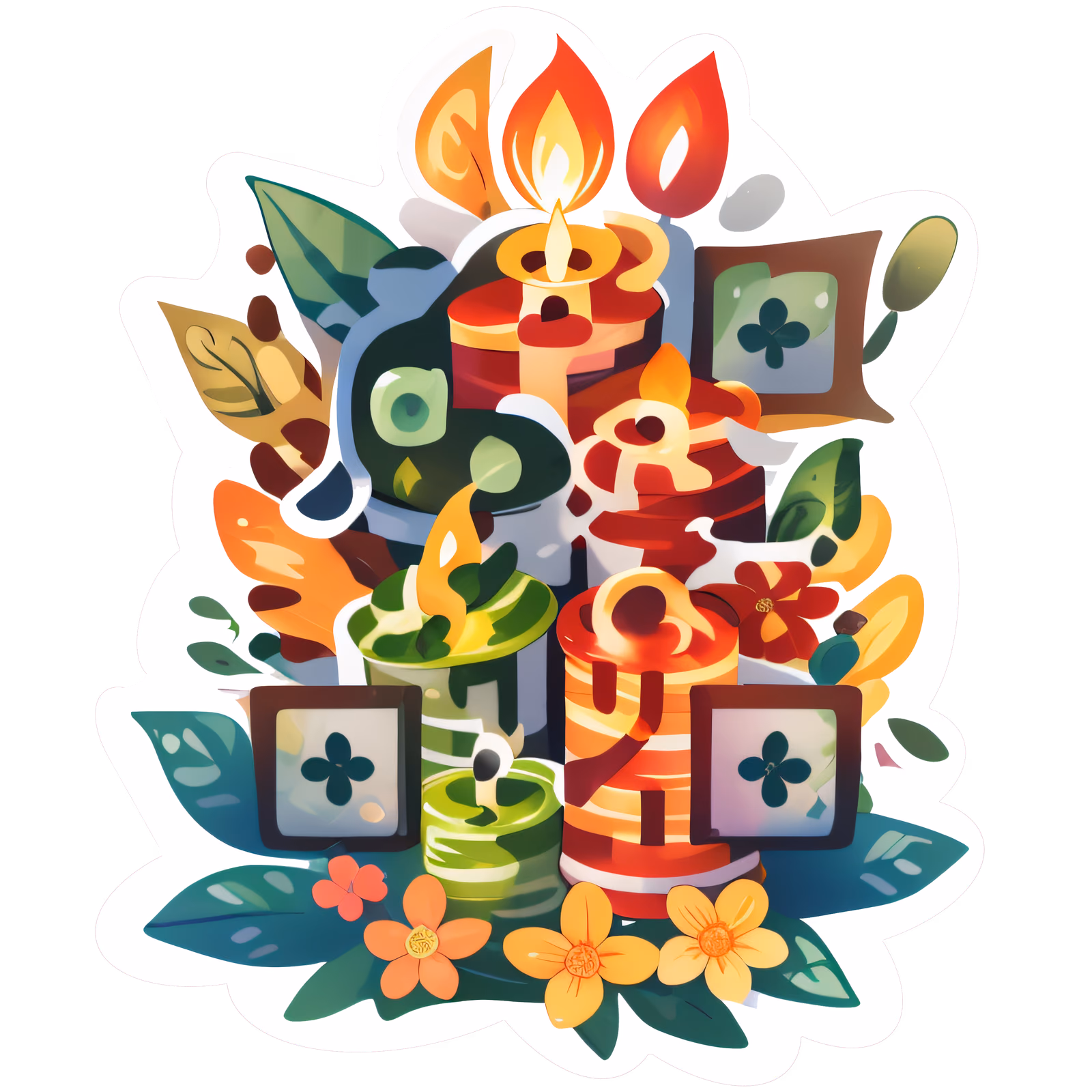 Handmade Candles Vector QR Code for Stickers — image 1