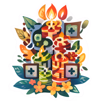 Handmade Candles Vector QR Code for Stickers — image 1