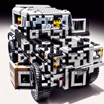 Brick Built Off Road Truck QR Code for Packaging — image 1