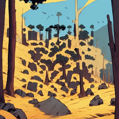 Boulder Hillside Comic Book QR Code for Posters — image 1