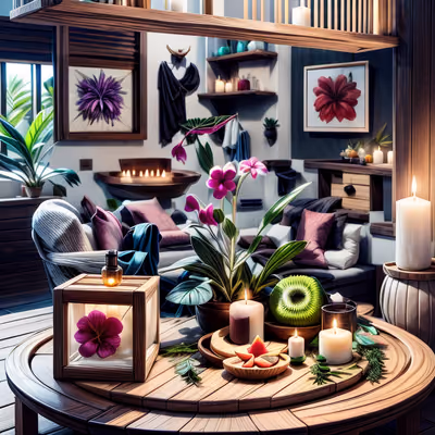 Candlelit Spa Lounge Digital QR Code for Posters — image 1