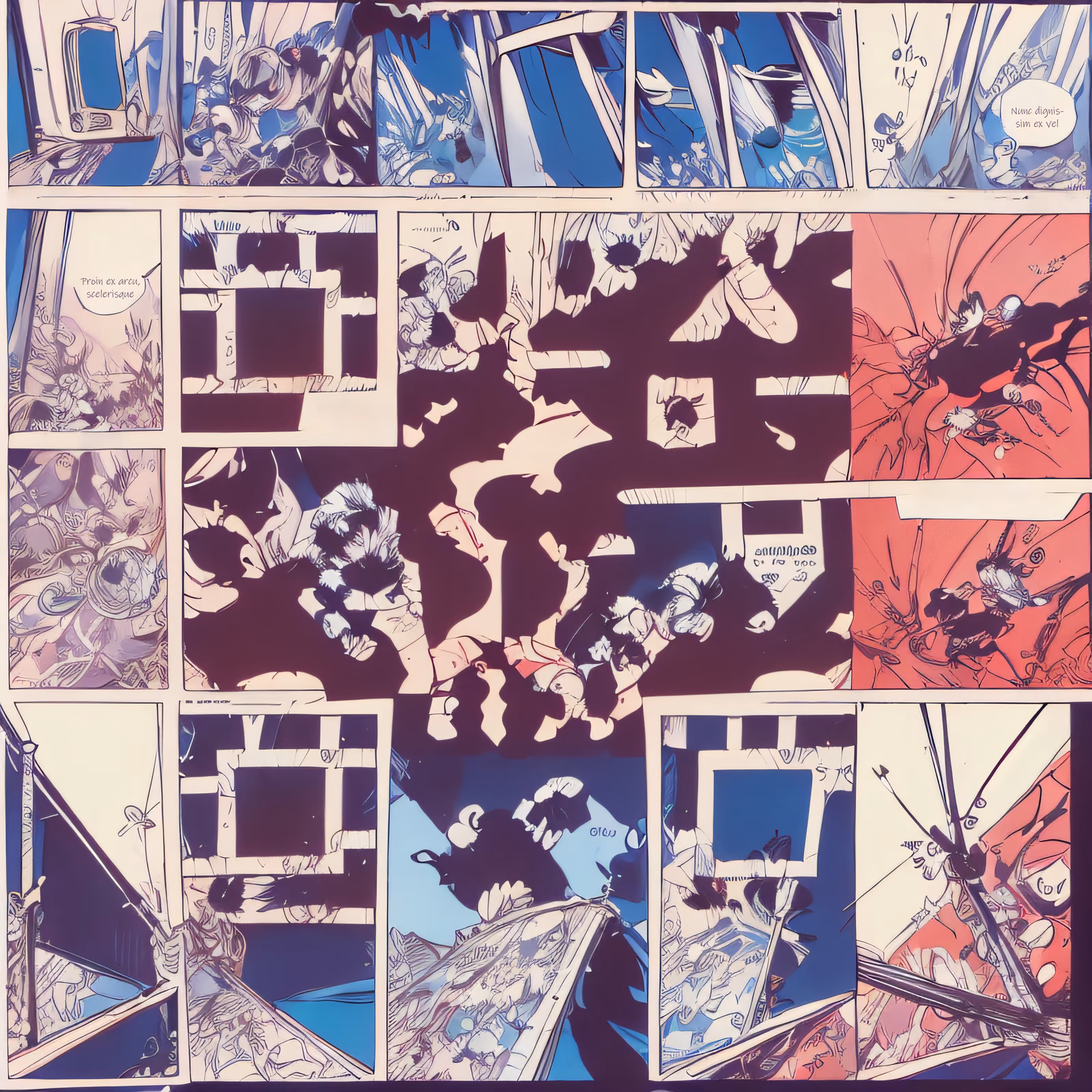Graphic Novel Comic Panels QR Code for Book Covers — image 1