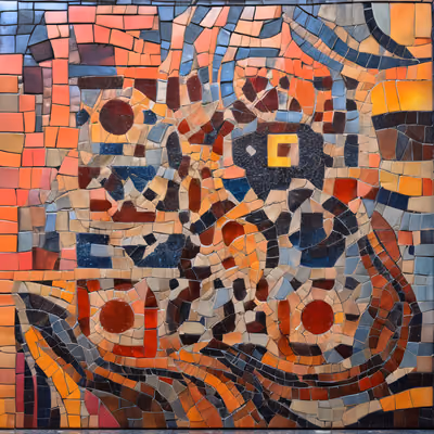 Colorful Tile Mosaic QR Code Art — image 1