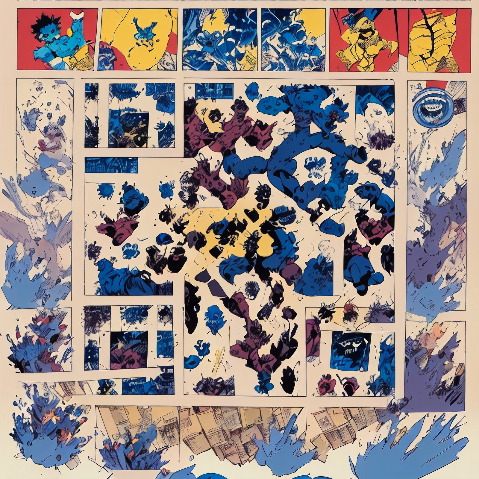 Comic Page Panel Collage QR Code for Posters — image 1