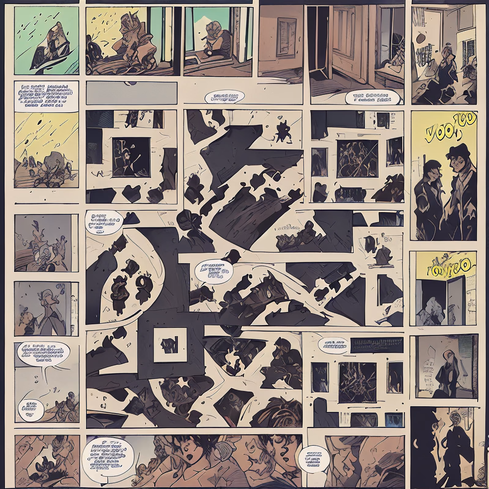 Graphic Novel Comic Page QR Code for Book Covers — image 1
